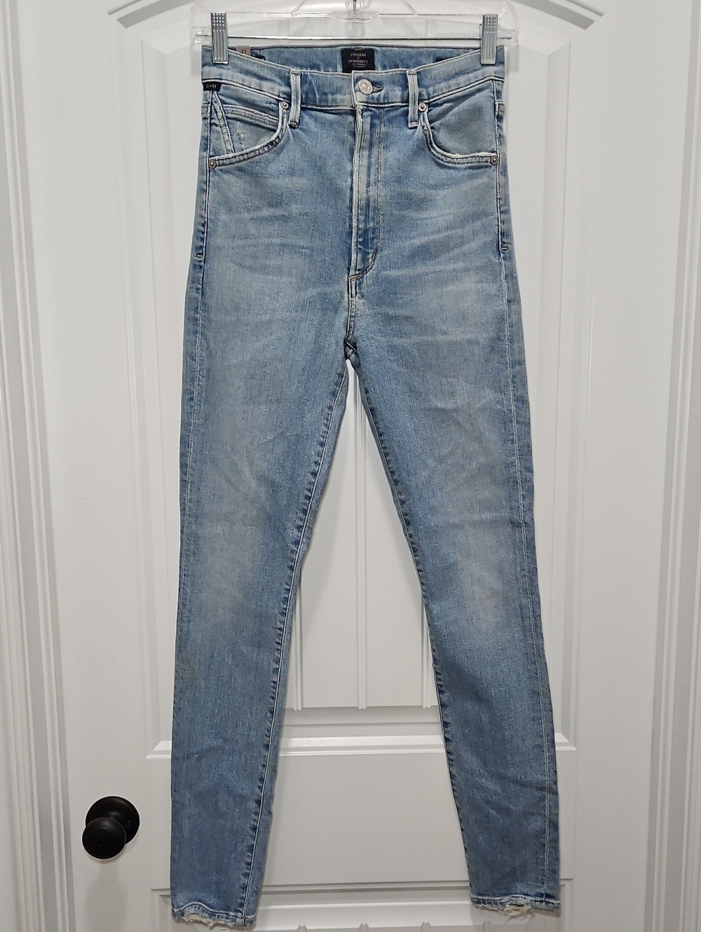 Citizens Of Humanity Chrissy High Rise Skinny Light Blue Denim Jean